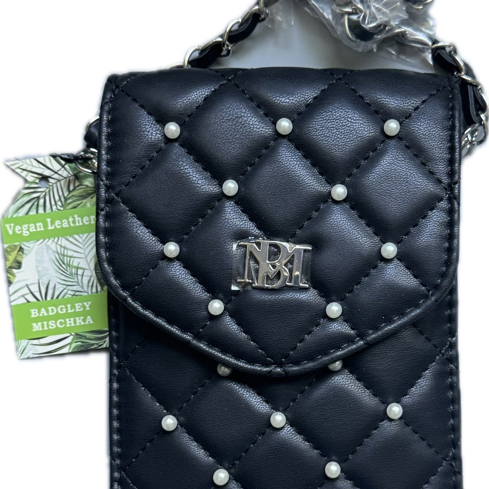 Badgley Mischka Black Quilted Crossbody Bag - NWT